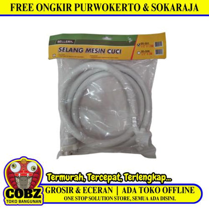 150 CM / SELLERY 20-551 Selang Masuk Air Mesin Cuci Bukaan Depan Atas Inlet