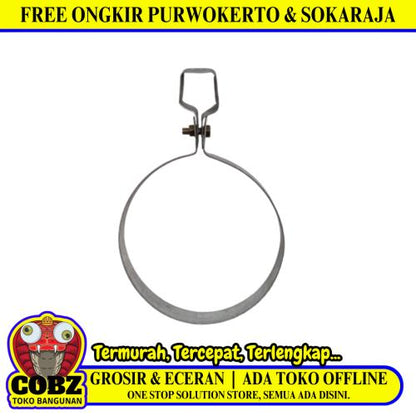 5 IN / TM Klem Pipa Gantung Hanger Clamp Galvanis Tipis