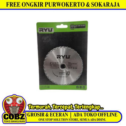 4 IN x T 72 / RYU Circular Saw Mata Gerinda Potong Kayu Wood Cutting