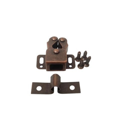 TM Klip Klok Kunci Pengait Jepit Lemari Laci Double Roler Catc Coklat