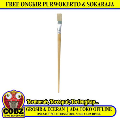 12 MM / ETERNA Kuas Lukis Tembok Kayu Besi Air Acyrlic Paint Brush