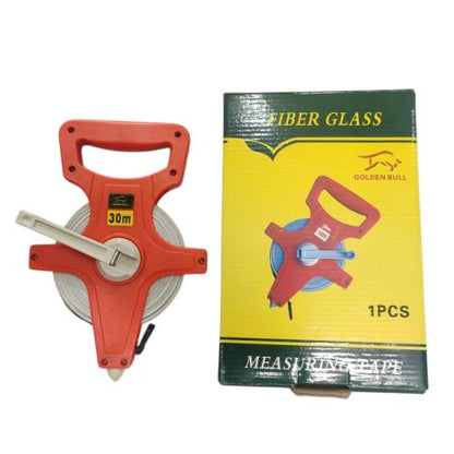 30 M / GOLDEN BULL Meteran Tancap Roll Gulung Alat Ukur Measuring Tape