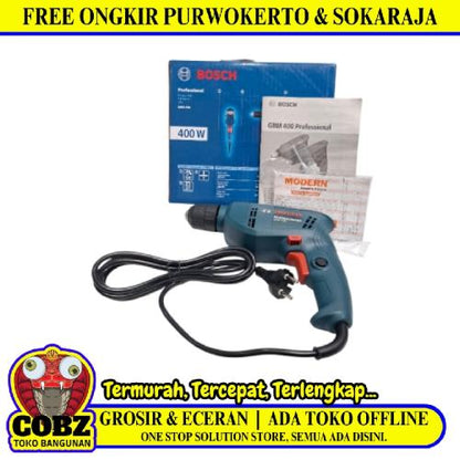 BOSCH GMB 400 Mesin Bor Tangan Impact Bolak Balik Kabel Set