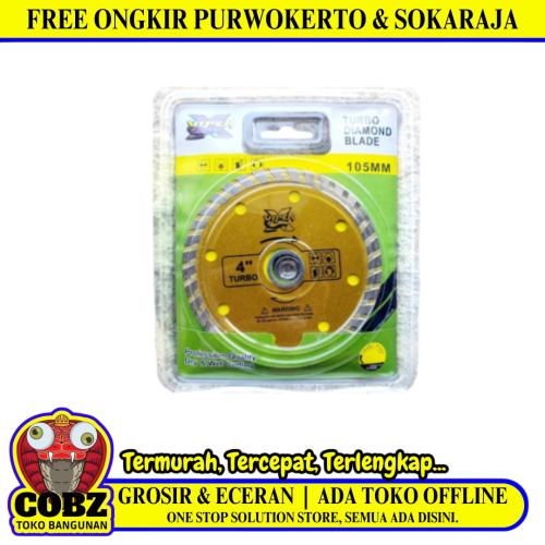 4 IN / VIPER 01 Turbo Mata Gerinda Potong Keramik Diamond Cutting Wheel