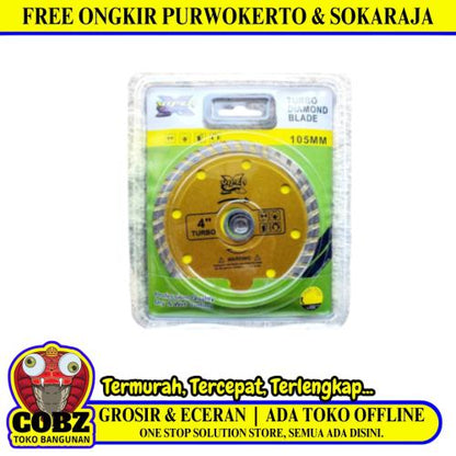 4 IN / VIPER 01 Turbo Mata Gerinda Potong Keramik Diamond Cutting Wheel