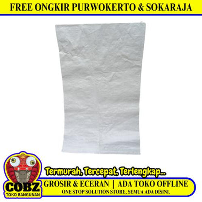 40 CM x 65 CM / TM Karung Kandi Plastik PVC Putih Kapasitas 15 KG