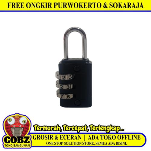 20 MM / NM Gembok Nomer Pin Angka Tas Kunci Koper Travel Lock