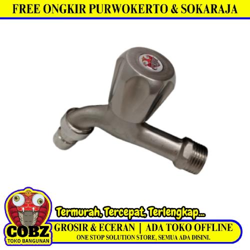 1/2 IN / COBZ CBABE02 Kran Air Taman Kamar Mandi Mesin Cuci Stainless