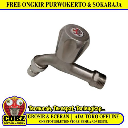 1/2 IN / COBZ CBABE02 Kran Air Taman Kamar Mandi Mesin Cuci Stainless