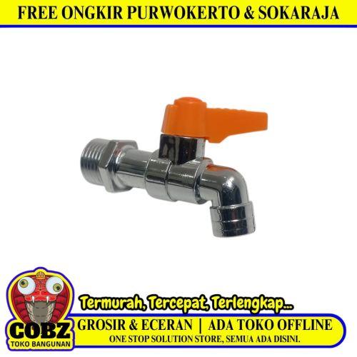 1/2 IN / TORA Kran Air Tembok Taman Kamar Mandi Plastik PVC