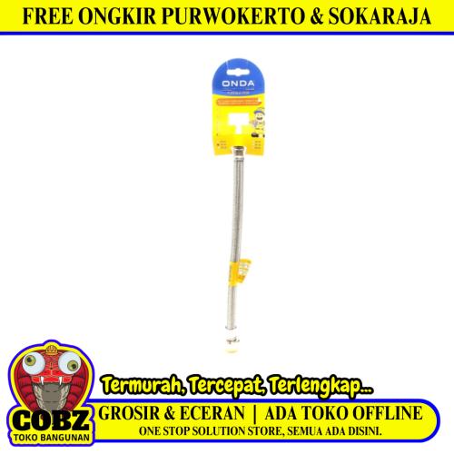 1/2 IN × 30 CM / ONDA Selang Fleksibel Sink House Kloset Stainless