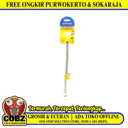 1/2 IN × 30 CM / ONDA Selang Fleksibel Sink House Kloset Stainless