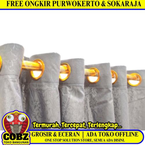 135 CM x 220 CM / COBZ Kain Gorden Ring Minimalis Motif Abu Tua