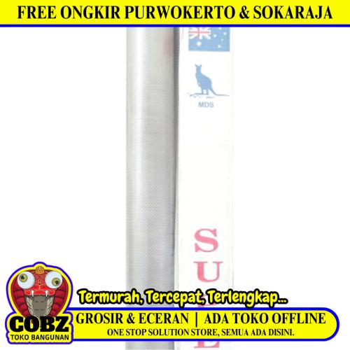 2.5 MM x 5 MM x 100 CM x 15 M / MDS Strimin Nyamuk Parabola Alumunium Silver Roll