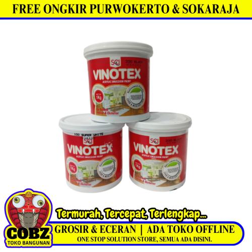 1 KG / VINOTEX STANDARD Cat Tembok Beton Plafon Wall Paint Galon