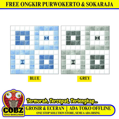 25 CM x 25 CM / ASIA TILE RIVIERA Keramik Lantai Kamar Mandi Matte Dus