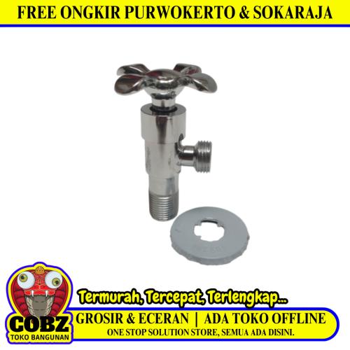 1/2 IN / COBZ Stop Kran Air Shower Kloset Monoblok Stainless