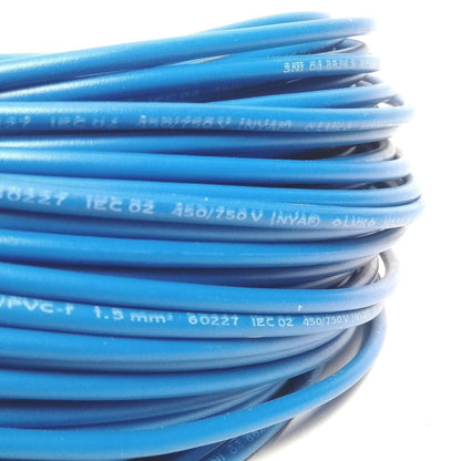 1 INTI x 1.5 MM / TM NYA F Serabut Kabel Tembaga SNI Biru Meter