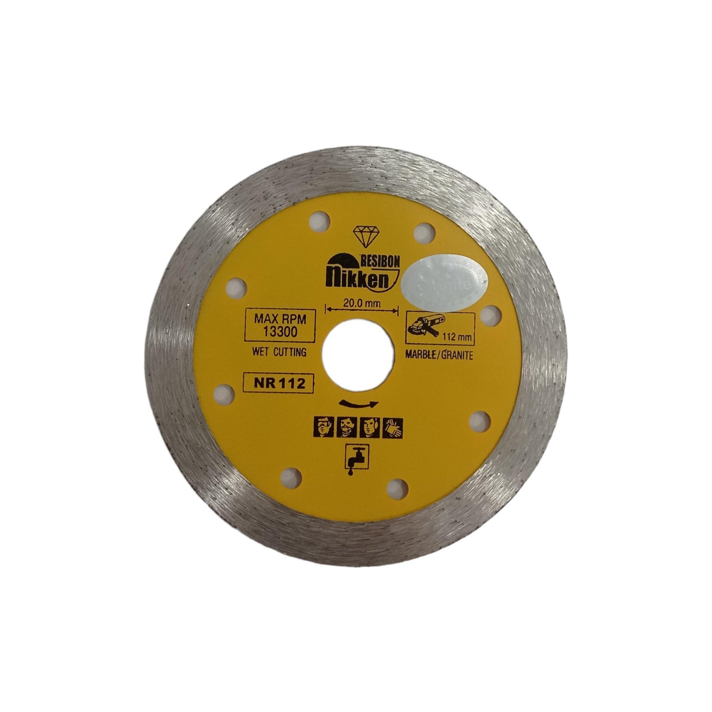 4 IN / NIKKEN Wet Mata Gerinda Potong Keramik Diamond Cutting Wheel
