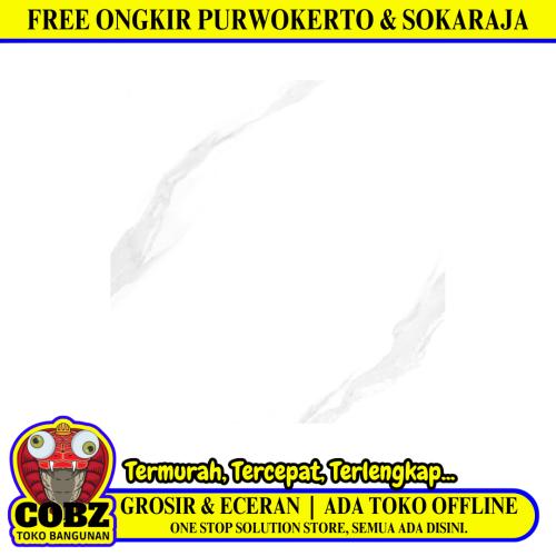 40 CM x 40 CM / ARWANA 6616 Keramik Lantai Rumah Glossy White Dus