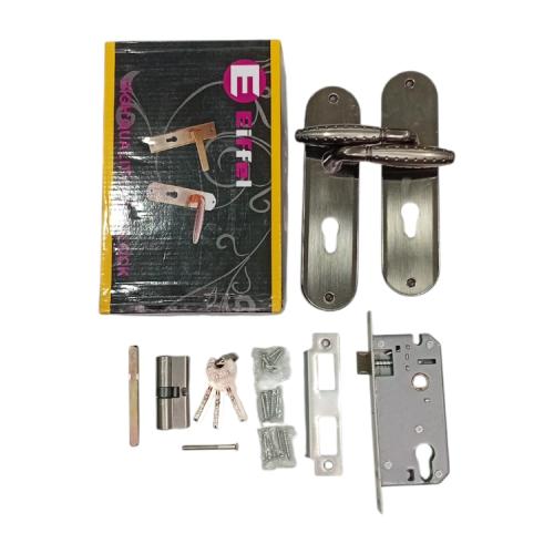 EIFFEL 801 BN / NB Handle Door Lock Tarikan Handle Kunci Pintu Tanggung Set