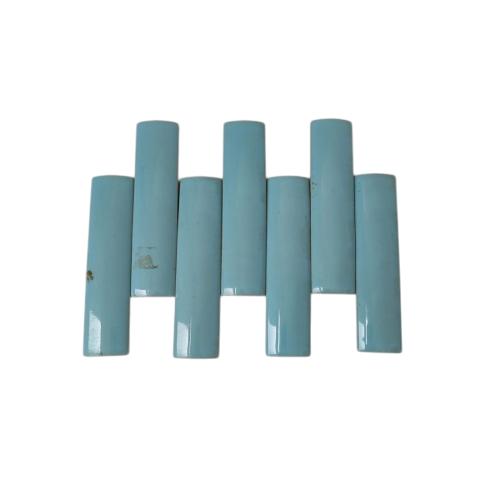 10 CM / TM Kuku Macan Bon Bon Lis Keramik Permukaan Light Blue Lembar