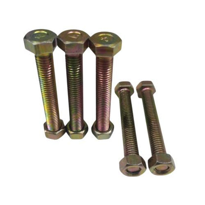 M 8 x 55 MM / TM Baut Mur Hexagon Bolt Nut Flat Head Kuning Biji