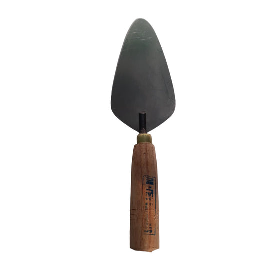 7 IN / STAINLESS ASLI Cetok Sendok Semen Acian Trowel Oval Gagang Kayu