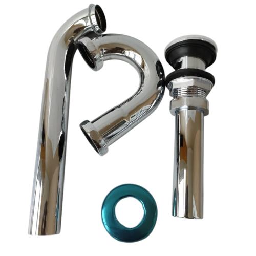 1 1/4 IN / COBZ Sifon Leher Angsa Saringan Wastafel Stainless Set