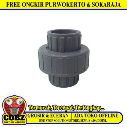 1 IN / RUCIKA Water Mur Moor Polos Union Socket Plastik PVC
