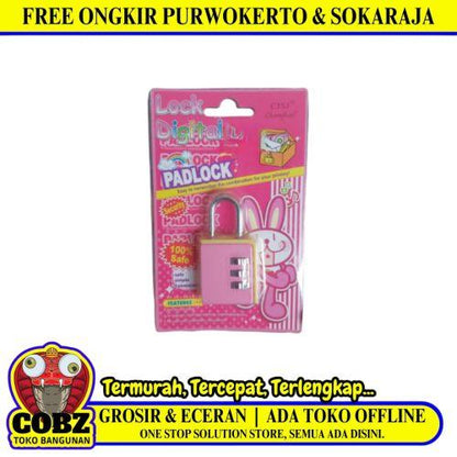 30 MM / CHANGHAO Gembok Nomer Pin Angka Tas Kunci Koper Travel Lock