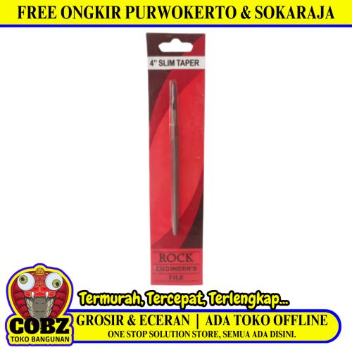 4 IN / ROCK Mata Kikir Besi Asah Gergaji Needle Files Segitiga