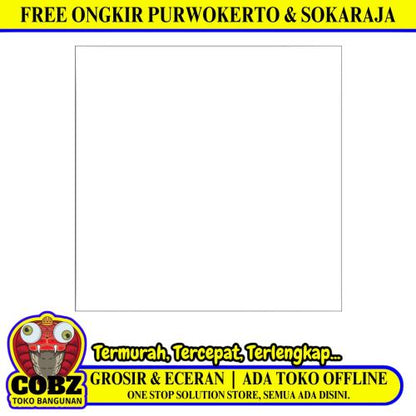 40 CM x 40 CM / IMPRESSO Keramik Lantai Rumah Glossy White Dus