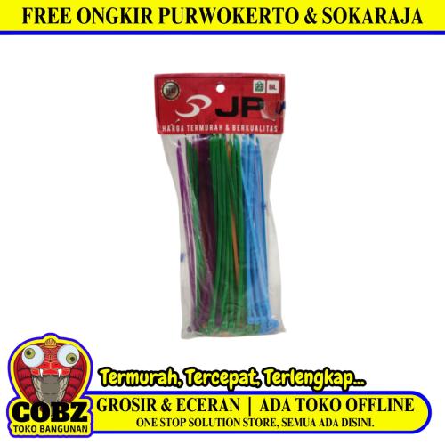 2.5 MM x 150 MM / JP Kabel Cable Ties Tali Ripet 15 CM Warna Pack