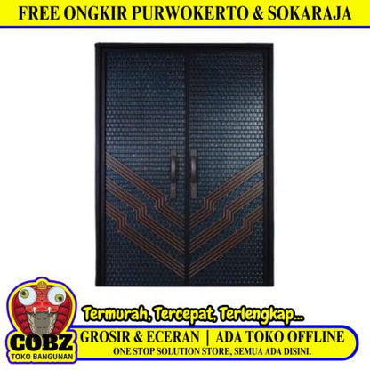 10 CM x 160 CM x 240 CM / FORTRESS OLY 160.02 DOUBLE Pintu Kamar Mandi Baja Set