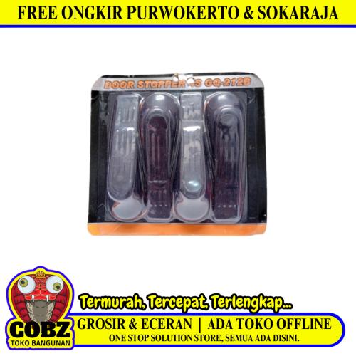 4S GQ-212B Magnetic Door Stopper Penahan Pengganjal Pintu PVC Set