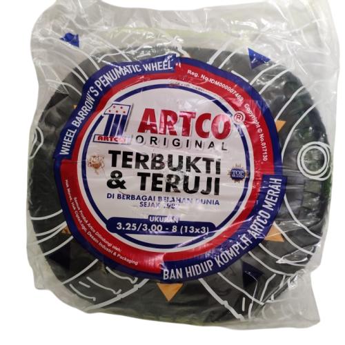 8 IN / ARTCO Roda Ban Hidup Gerobak Angkong Sorong Pasir Cor Set