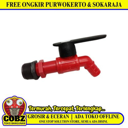1/2 IN / MDN Kran Air Tembok Taman Kamar Mandi Plastik PVC