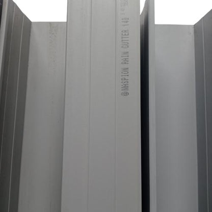 4 IN x 4 M / MASPION RG - 140 Talang Kotak Pipa Air Hujan Abu Abu Batang