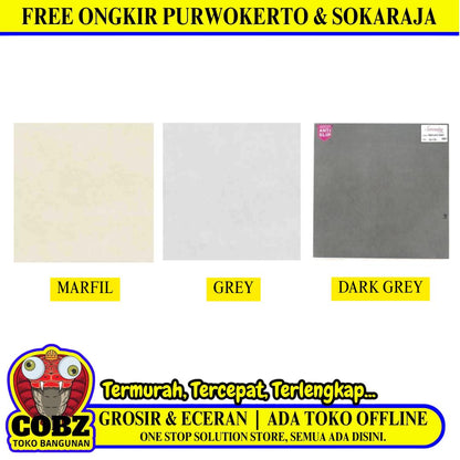 60 CM x 60 CM / SERENITY PORTLAND Granit Lantai Teras Matte Dus