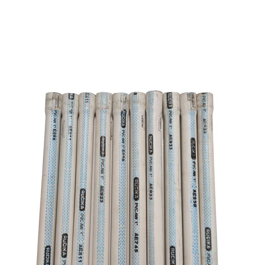 1 IN x 400 CM / RUCIKA AW Lis Biru Pipa Pralon Paralon PVC Putih Batang