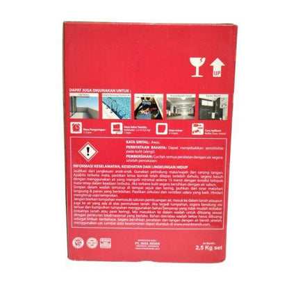 2 1/2 KG / NO DROP Semen Waterproofing Anti Bocor 2 Komponen Set