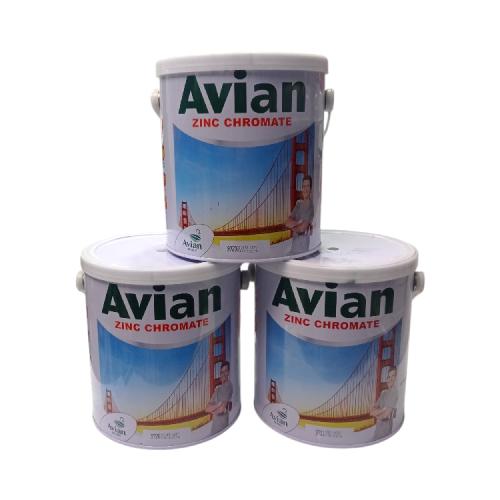 5 KG / AVIAN Cat Dasar Meni Besi Anti Karat Zinc Chromate Primer Kaleng