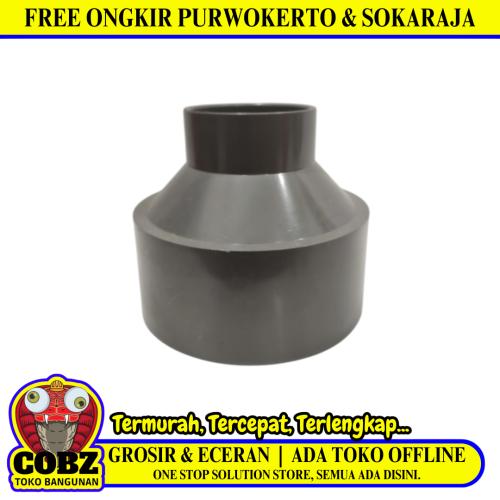 4 IN x 2 IN / RUCIKA  D-IN Increaser Verlop Sok Flock Fitting Pipa PVC