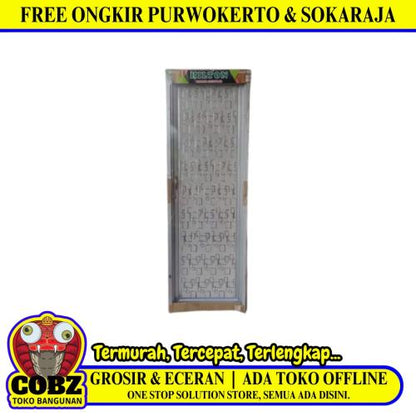 8 CM X 66 CM X 195 CM /HILTON 05 Pintu Kamar Mandi Galvalum Kanan Set