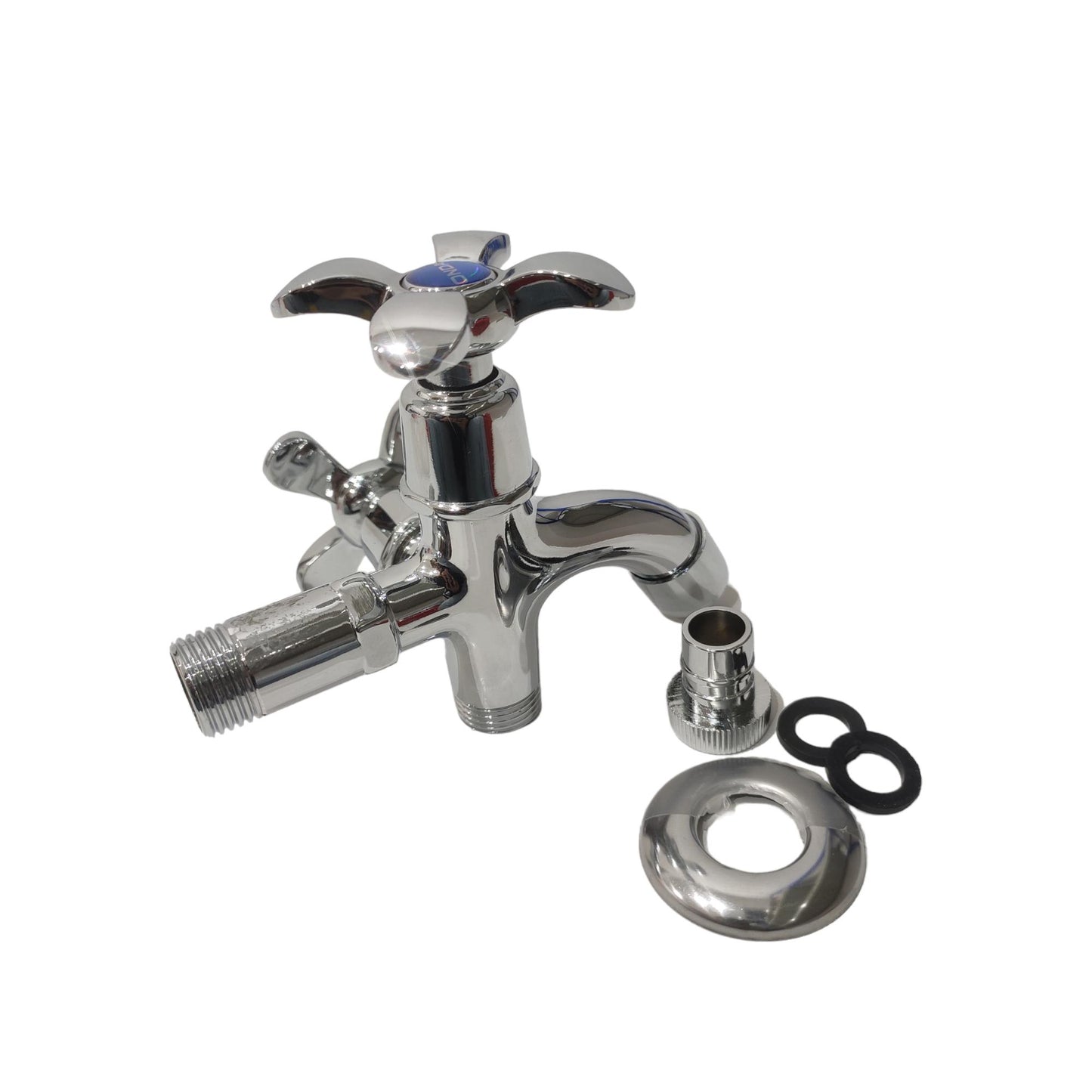 1/2 IN / ONDA Kran Air Cabang Double Shower Mesin Cuci Stainless