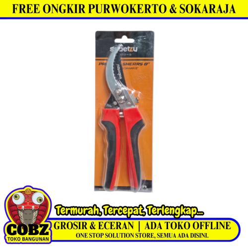 8 IN / SABETZU Gunting Dahan Bengkok Ranting Tanaman Pruning Shears Gagang Karet