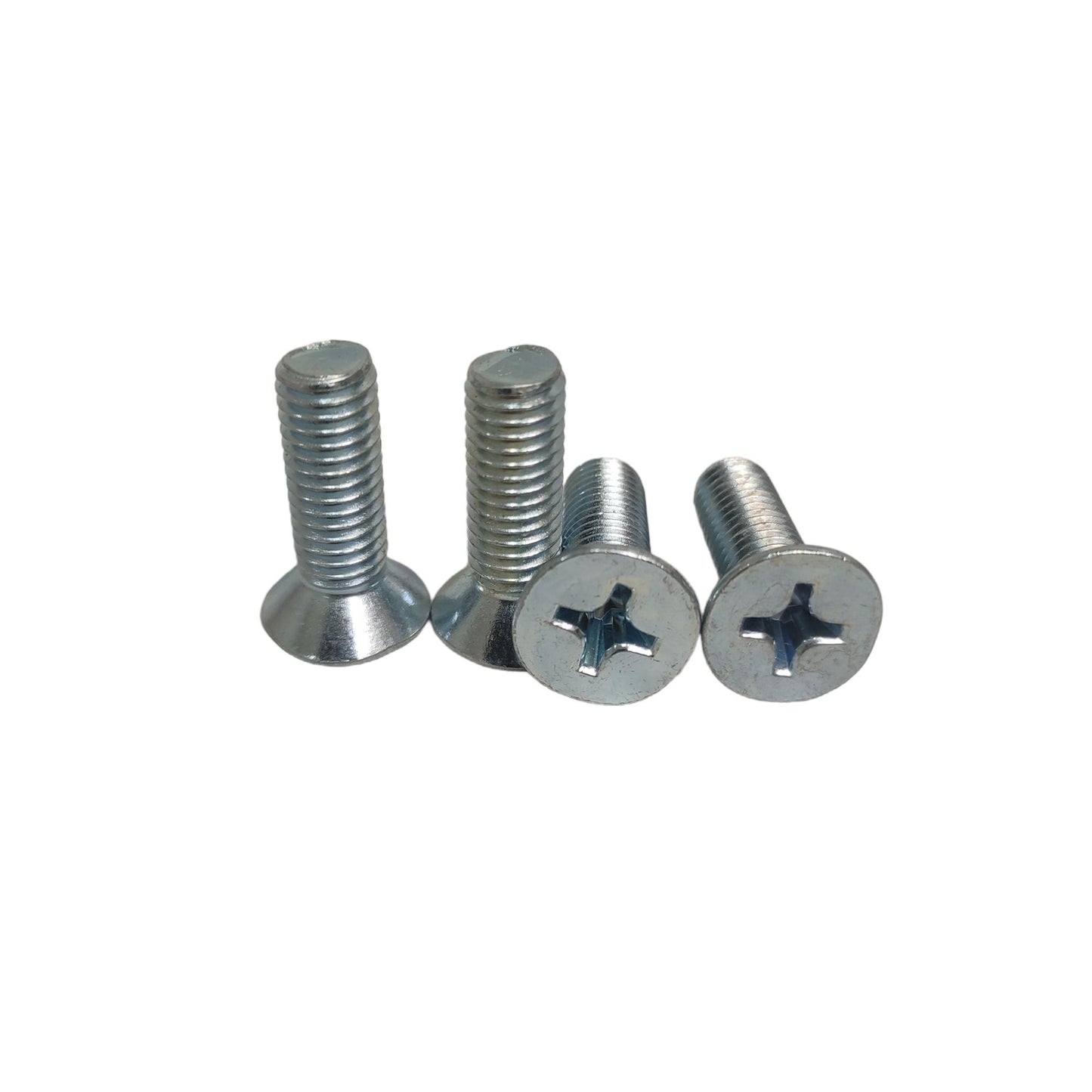 M 8 x 25 MM / TM Baut JF Kepala Rata Plus Putih Biji