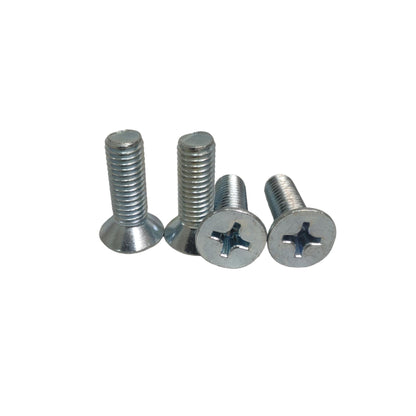 M 8 x 25 MM / TM Baut JF Kepala Rata Plus Putih Biji