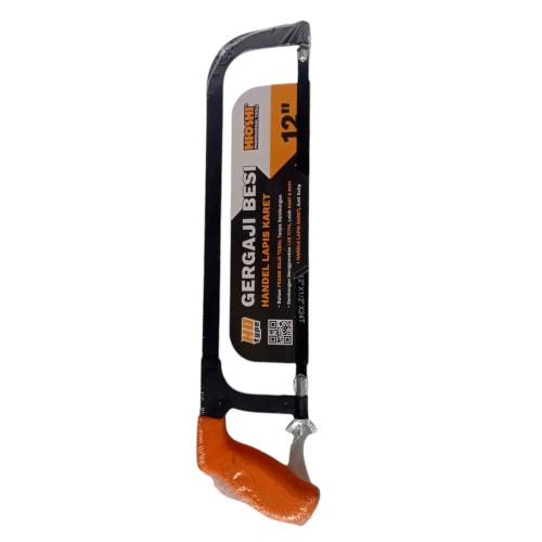 12 IN / HIOSHI Gergaji Gendewa Gorok Potong Besi Logam Gagang Karet